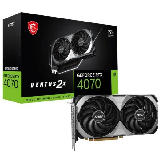 MSI GeForce RTX 4070 VENTUS 2X E OC 12GB GDDR6X DLSS3